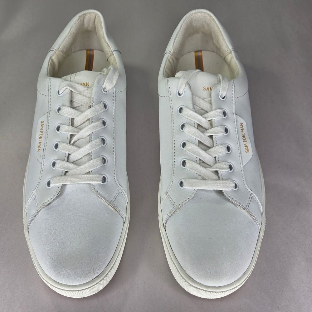 Sam Edelman Ethyl Lace Up Sneakers - White, Size: 11